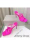 Jimmy Choo Anise 85 Heeled Slides Women Satin Rose