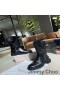 Jimmy Choo Ankle Boots Women Calf Leather With Gold Buckles Black