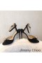 Jimmy Choo Ivory Sandals Women Suede With Pearl Detail Black