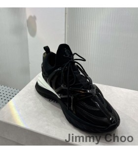 Jimmy Choo Cosmos F Low Top Sneakers Women Leather And Neoprene Black