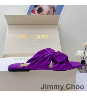 Jimmy Choo Narisa Slides Women Satin Purple