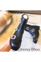 Jimmy Choo Hank Tornozelo Botas De Mulheres De Couro Com Fivela De Cristal Preto