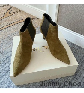 Jimmy Choo Maiara 65 Tornozelo Botas De Mulheres De Camurça Verde