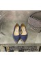 Jimmy Choo Love Flats Women Suede Blue