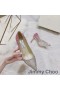 Jimmy Choo Love Pumps Women Glitter Degrade Fabric Silver/Pink