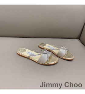 Jimmy Choo Minea Diák Nők, Csillogás Szövet Kristály Arany Lánc