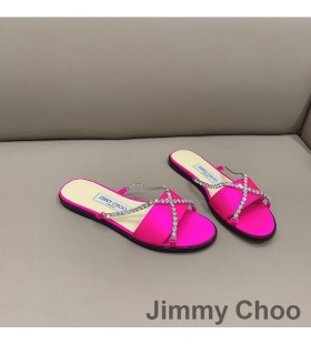 Jimmy Choo Minea Diák Nők, Csillogás Szövet Crystal Rose Lánc