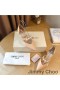 Jimmy Choo Aurelie 65 Caidéil Mná Leathar Paitinne Le Embellishment Pearl Bándearg