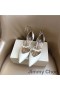 Jimmy Choo Aurelie 65 Caidéil Mná Leathar Paitinne Le Embellishment Pearl Bán