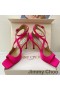 Jimmy Choo Azia 85 Sandals Mná Satin Rose