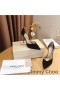 Jimmy Choo Bee 105 Caidéil Mná Suede Le Embellishment Criostail Dubh