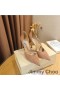 Jimmy Choo Bee 105 Caidéil Mná Suede Le Embellishment Criostail Bándearg