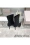 Jimmy Choo Beyla 85 Rúitín Booties Mná Leathair Lao Dubh