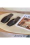 Jimmy Choo Dru Cothrom Miúileanna Mná Caorach Measctha Leathar Dubh