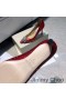 Jimmy Choo Joan 85 Caidéil Mná Glitter Fabraic Le Tinte Ealaíne Criostail Dearg