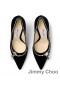 Jimmy Choo Grá 100 Caidéil Mná Veilbhit Le Criostail Meascán Bracelet Dubh