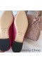 Jimmy Choo Grá Árasáin Mná Crogall Cabhraithe Leathar Rose