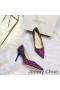Jimmy Choo Grá Caidéil Mná Glitter Díghrádú Fabraic Corcra/Dubh