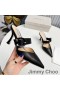 Jimmy Choo Draíochta 85 Miúileanna Mná Leathar Nappa Le C-Buckle Dubh