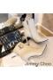 Jimmy Choo Mahesa 100 Rúitín Booties Mná Leathar Lao Le JC Feathal Beige