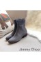 Jimmy Choo Maine Rúitín Buataisí Mban Suede Le Criostail Embellished Súil Liath