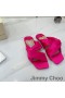 Jimmy Choo Narisa Sleamhnáin Mná Satin Rose