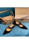 Jimmy Choo Ray 65 Slingback Caidéil Mná Suede Le Péarlaí Dubh