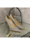Jimmy Choo Romy Caidéil Mná Glitter Fabraic Grey/Silver