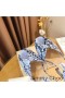 Jimmy Choo Sacaria 105 Sandals Mná Python Leathar Blue