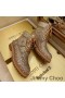 Jimmy Choo Timberland Buataisí Mná Nubuck Leathar Le Go Léir Os Cionn Swarovski Criostail Donn