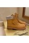 Jimmy Choo Timberland Buataisí Mná Nubuck Leathar Le Embellishment Criostail Donn