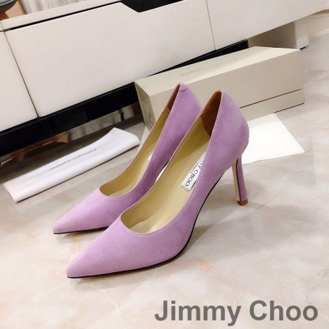 Jimmy Choo Amore 85 Pompe Di Donne Camoscio Viola