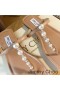 Jimmy Choo Alaina Diapositive Donna In Pelle Nappa Con Abbellimenti Perla Rosa