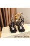 Jimmy Choo Alodie Sandali Flat Donne Nappa E Vernice Nera
