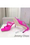 Jimmy Choo Anice 85 Diapositive Tacco Donna Raso Rosa