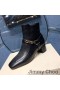 Jimmy Choo Stivaletti Donna In Pelle Di Vitello Con Choo Emblema Nero
