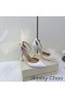 Jimmy Choo Averly 100 Pompe Di Donne In Pelle Di Vitello Con Il Maxi-Maglia Fiocchi Bianchi
