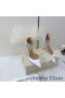Jimmy Choo Averly 100 Pompe Di Donne In Pelle Di Vitello Con Il Maxi-Maglia Fiocchi Bianchi