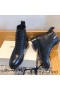 Jimmy Choo Cruz Combattimento Stivali Donna In Pelle Nero