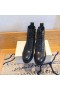 Jimmy Choo Cruz Combattimento Stivali Donna In Pelle Nero
