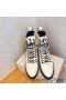 Jimmy Choo Cruz Combattimento Stivali Da Donna In Pelle Con Dettagli In Cristallo Bianco