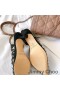Jimmy Choo Fetto 65 Pompe Slingback Donna In Pelle Con Stella Rivetti Nero