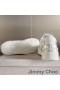 Jimmy Choo Florent M Sneakers Donna In Pelle Di Vitello Con Choo Lettering Beige