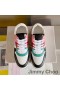 Jimmy Choo Florent M Sneakers Donna In Pelle Di Vitello Con Choo Lettering Bianco/Nero