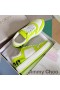 Jimmy Choo Florent M Sneakers Donna In Pelle Di Vitello Con Choo Lettering Bianco/Giallo