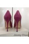 Jimmy Choo Amore 100 Pompe Di Donne Coccodrillo Goffrato Pelle Rosa