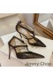 Jimmy Choo Amore 105 Pompe Di Donne In Pelle Di Vitello Nero