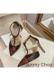 Jimmy Choo Amore 105 Pompe Di Donne In Pelle Di Vitello Nero/Rosso
