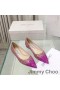 Jimmy Choo Amore Flats Donna Tessuto Glitter Con Degradare Toe Rosa/Rosa