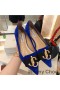 Jimmy Choo Amore Ballerine Donna in pelle Scamosciata Con JC Emblema Blu